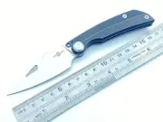 TwoSun Folding Knife Titanium Handle SlipJoint Caming Pocket Knife TS164-M390-SJ