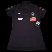 Nike Collingwood Magpies Suncorp Super Netball Womens Polo Top BNWT Size XSmall