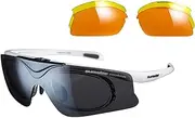 Sunwise Austin Prescription Compatible Sunglasses with 2 Lens - White