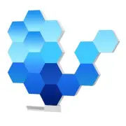APP Control WiFi Hexagon LED Light Kit 15 Blocks w/Alexa Google Home Decor Gift