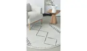 Prince Diamond Pattern Round Rug