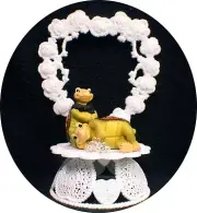 "A BOUT TIME" Turtle Wedding Cake Topper Critter FUNNY nature Groom top Heart