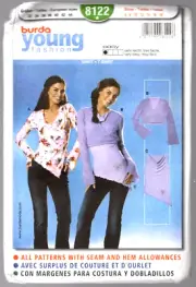 Burda Pattern 8122 Ladies Shirt Sizes 6 - 18
