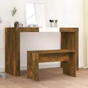Dressing Stool Smoked Oak 70x35x45 cm Engineered Wood