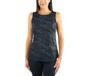 NWT Spyder Active Women Lightweight Tank Top Black Camouflage Size 2XL $40 ZZ043