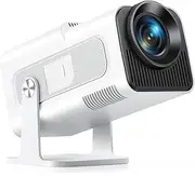 Mini Portable Projector 4K Support 20000 Lumens Full HD 1080P Native 270° Rotating Projector Home Theater Projector(UK Plug)