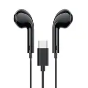Handsfree USB Type C Headphones Earbuds-Black