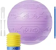 Workout Ball - Anti-Burst Balance Ball - Non-Slip Multi-Purpose Training Accessories for Improve Physical Core Workout Stretching Home Gym Fitness