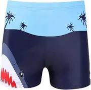 [HALO AQUA] Boys Printed Shark/Crocodile Swim Trunks Pants Trunks Shorts Quick Dry for Toddler Big Kids
