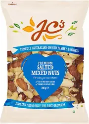 J.C.'S QUALITY FOODS Salted Premium Mixed Nuts, 350 G