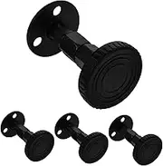 4pcs Bed Wall Padding - Headboard Wall Protector to Stop Bed Shaking Adjustable Headboard Stoppers Black