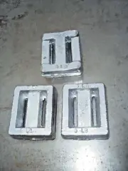 Three 3 lb Mold SCUBA Lead Dive Weights - New - Avg.'s 2 lb 10.5 to 11 Oz. Ea.