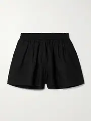 [Suzie Kondi] Suzie Kondi - Shkip Linen Shorts - Black - medium medium Black