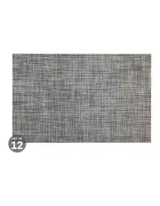 [Maxwell & Williams] Table Accents Crosshatch Placemat Set of 12 in Grey