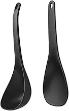 LAPYAPPE 1 Set Non Stick Serving Spoon Versatile Rice Paddle and Soup Spoon Long Handle for Safe Serving for Home Hotel and Restaurant Use