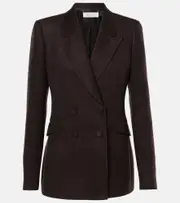 [Gabriela Hearst] Gabriela Hearst Stephanie silk blazer AU 10 brown