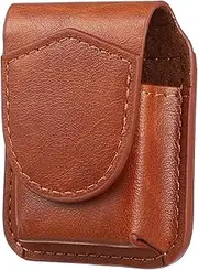 [HIAKDOFT] Lighter Protective Leather Case Portable Waist Bag for Outdoor Use Durable Storage Sleeve for Cigarette Lighters Present for Men Space Saving Design
