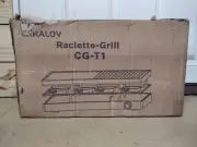 NEW LaraLov Smokeless Grill Indoor 1500W Electric Raclette Grill Non-Stick Plate