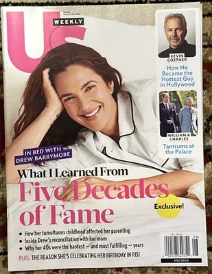 US WEEKLY MAGAZINE In Bed with Drew Barrymore Exclusive Feb 24 Th 2025