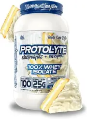ProtoLyte 100% Whey Isolate Protein Powder Vanilla Cake Batter Zero Sugar wit...