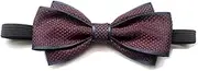 [VKEID] Men's Bow Tie Men's Bow Tie Set Suit Pocket Scarf Rosette Brooch Wedding Groom Best Man Bow Tie Collar Flower Bow Ties (Color : B, Size : One Size)
