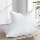 ABOUTABED Goose Feather Down Pillows Queen Size Set of 2 - Luxury Soft Feather D