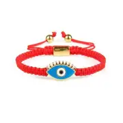 Blue Gold Evil Eye Red String Protection Bracelet