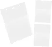 HAPINARY 3Pcs Vertical File Organizer Wall Mounted Hanging File Folder Storage Bag for Office Home Study Lightweight Easy Installation Capacity for Documents and Magazines