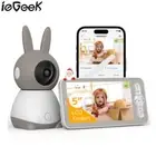ieGeek 3MP/2K Baby Monitor WiFi IP Camera Wireless Indoor Home PTZ Night Vision
