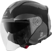 Bogotto H586 Jet Helmet, black, Size M for Men