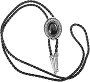 [CATIEBYE] Creative Agate Bolo Tie Unique Neck Decoration for Men Fashionable Shirt Accessory Stylish Agate Pendant Design present for Parties and Special Occasions