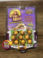 Vintage 1999 Whac-a-Mole Electronic Handheld Game w Lights & Sound Tested 1999