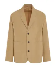 three-button patch-pocket jacket S,L,M Nude