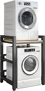 Height-Adjustable Dryer Stand â“ Stable Storage Rack for Washing Machine & Tumble Dryer - Portable Stacking Kit with 400KG Load Capacity - Save Space & Organize Laundry Room