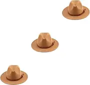 [WOFASHPURET] Bowler Hat Khaki Hat Party Hats Flat Tops Jazz Hat Woolen Jazz Hat Exquisite Jazz Hat Unique Jazz Hat Graceful Jazz Hat Ladies Hat Halloween Jazz Hat Fedora Hat Wide Brim Fedora