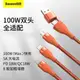 Baseus 3 in 1 USB C Cable for iPhone 15 14 13 Pro Charger適用蘋果華為安卓PDPD100W二拖三快充數據