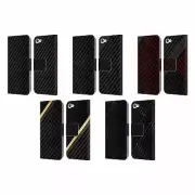 OFFICIAL ALYN SPILLER CARBON FIBER LEATHER BOOK CASE FOR APPLE iPOD TOUCH MP3
