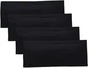 [Surakey] Girls Strapless Bandeau Bra - Seamless Training Bras for Teens. Bustier Bra with Sponge Pad for Backless Dress Daily Clothing. 4 Pack (Black)