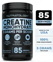 Nutratology Creatine Monohydrate 85 servings! BRAND NEW 5000 MG Muscle Growth