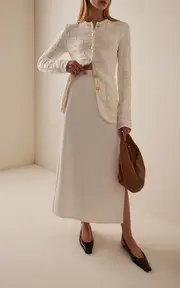 [Leset] Rio Side-Slit Jersey Maxi Skirt
