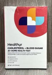 Healthyr Cholesterol + Blood Sugar At Home Health Test EXP: 07/2025 NEW SEALED