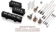 EMG PSJV HZ Black For PJ P & J Bass Passive Pickup Set & Wires SHORT JAZZ BRIDGE