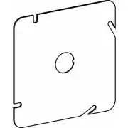 Orbit 5BCK 5 Inch Square Steel Flat Cover with 0.5 Inch KO (Qty of 10)