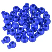 Cord Locks, 100 Pack Ball Spring Toggle Stopper, Dark Blue