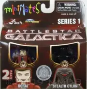 Battlestar Galactica Series 1 Minimates 2-Pack Doral and Stealth Cylon TRU NEW