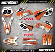 Full Graphic Kit SHOCKWAVE STYLE decals Fits KTM 85 SX- 2006 - 2012 models