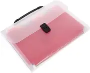 SHOWERORO File Folder 13 Pockets Expandable Bill Folder Office School Organizer Portable (33x24x3cm)