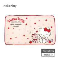 在飛比找momo購物網優惠-【SANRIO 三麗鷗】Hello Kitty涼感浴巾-草莓