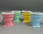 Starbucks Thailand Foldable Bear Reusable Travel Silicone Cup 355ml Limited Set