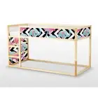 IKEA KURA BED removable Decal adhesive sticker furniture flamigns and diamonds